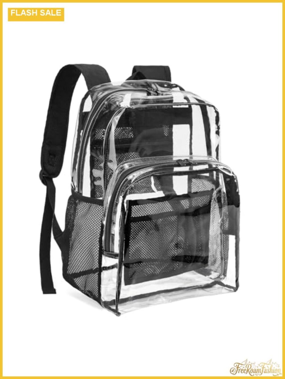 Heavy Duty Clear Backpack See Through PVC Transparent Bag for Travel Concert